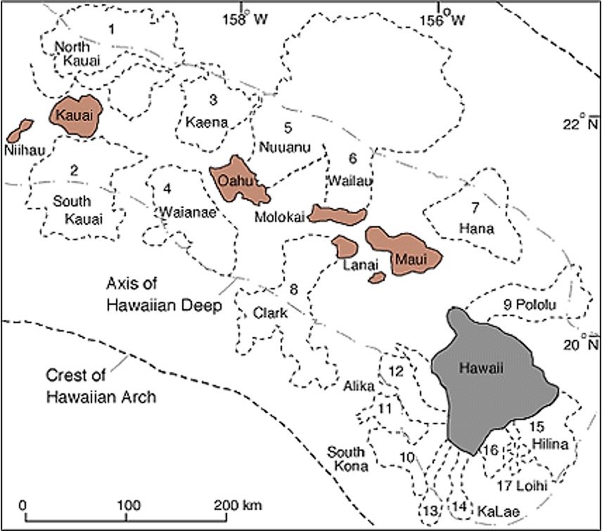 Map showing the distribution of landslides